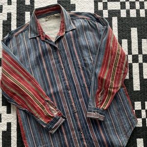 Vintage Retro Men’s Quizz Button Up Shirt